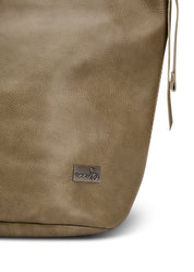 Stone Adjustable Strap Bucket Leather Bag
