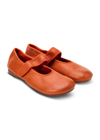 Ballet flats with an orange strap across the top - 36