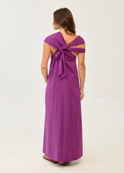 שמלת קולר א-סימטרי סגול