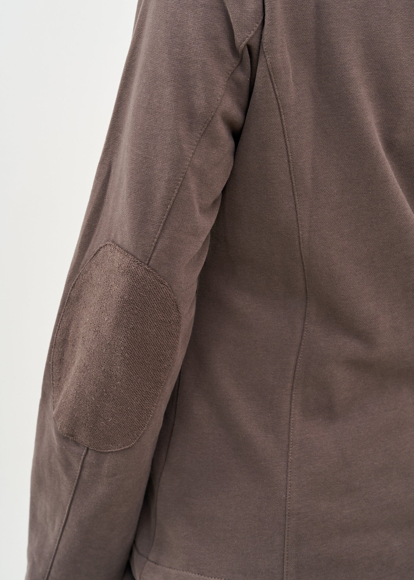 Dark gray French terry tailored jacket