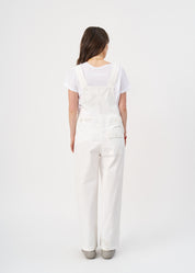 Suspender jumpsuit with white ribbon