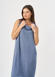 Golf overall snap-fasteners on the bottom blue wash