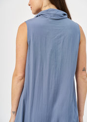 Golf overall snap-fasteners on the bottom blue wash