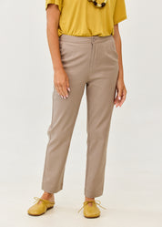 Classic trousers, zip and button closure
