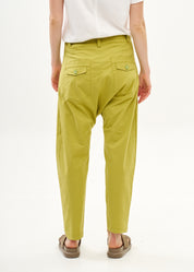 Baggy pants with green Miya ribbon