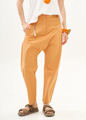 Baggy pants with orange Miya ribbon