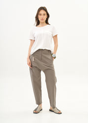 Baggy pants with gray Mia ribbon