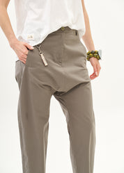 Baggy pants with gray Mia ribbon