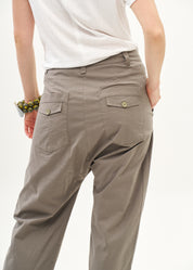 Baggy pants with gray Mia ribbon