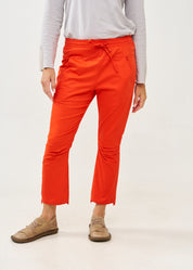 Orange knee-length pants