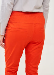 Orange knee-length pants