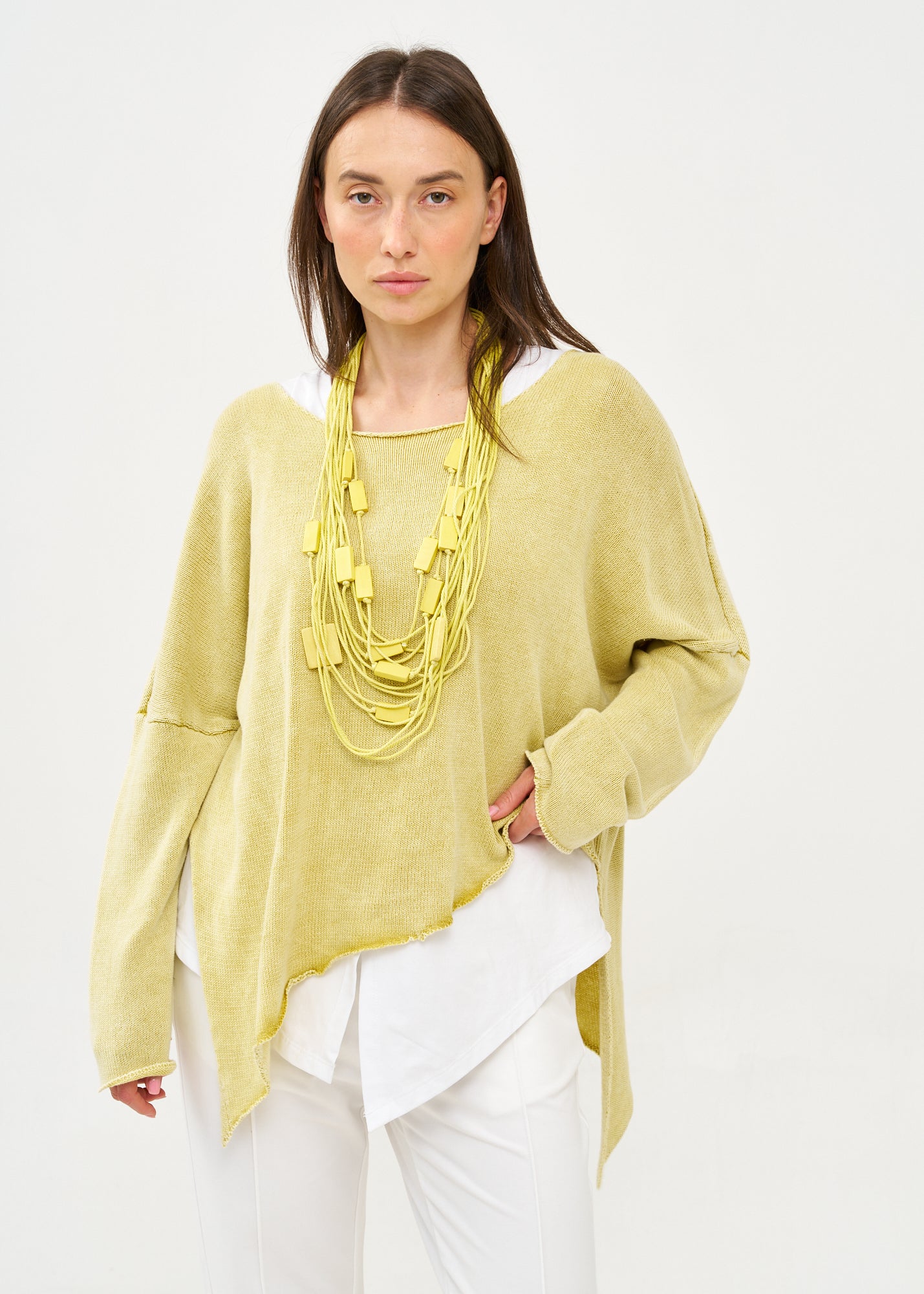 Mustard oversized batwing knit