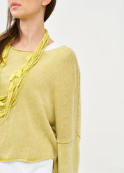Mustard oversized batwing knit