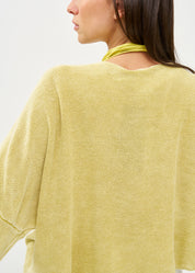 Mustard oversized batwing knit