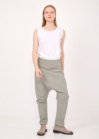 Light green side zipper baggy pants - 00