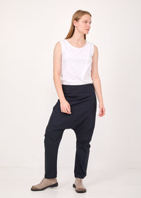 Dark gray side zip baggy pants - 00