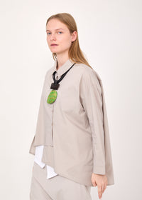 Buttoned shirt diagonal closure Stone back opening - 99