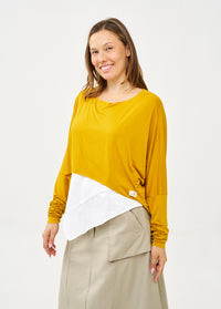 Mustard slim long sleeve shirt  - 99