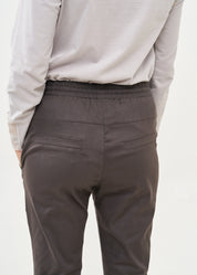 Dark gray knee-length pants