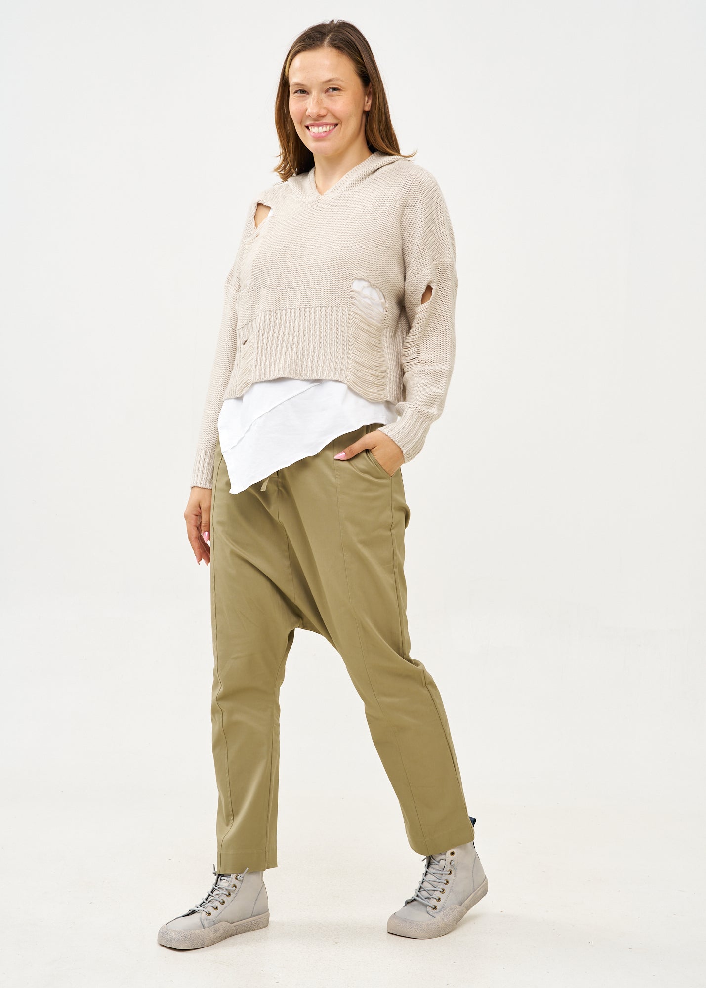 Knit with a Froma Stone extension cap