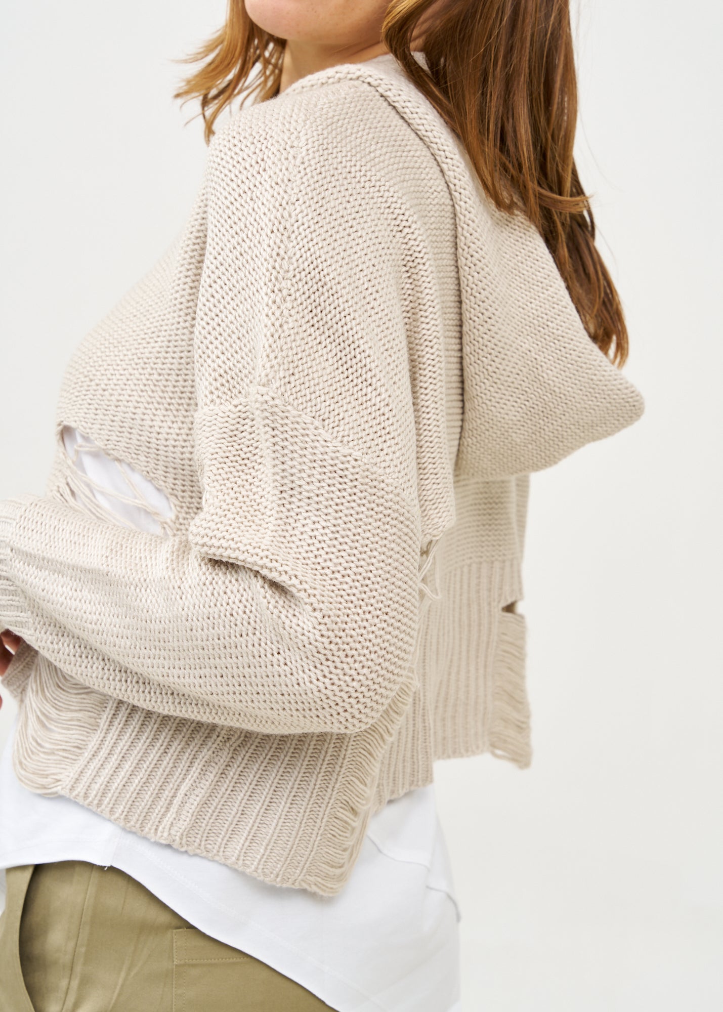 Knit with a Froma Stone extension cap