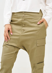 Boy's pants with pockets, brown color combination
