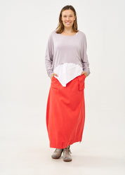 Light gray thin long sleeve shirt 