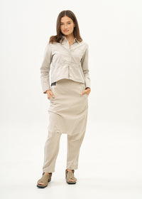 Trousers, two buckles, light grey ribbon trim - 00