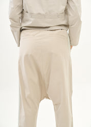 Trousers, two buckles, light grey ribbon trim