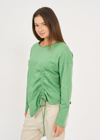 Pocket-like shirt and green shrink - 01