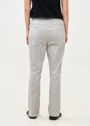 Long pants with elastic top 5 pockets light gray