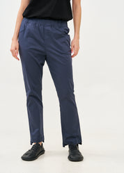 Long pants with elastic top 5 pockets dark blue