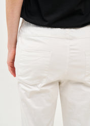 Long pants with elastic top 5 pockets Stone