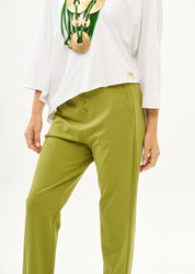 Boy's T-shirt Pants with Buttons Green