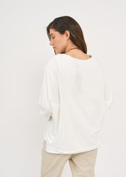 White long sleeve oversized shirt