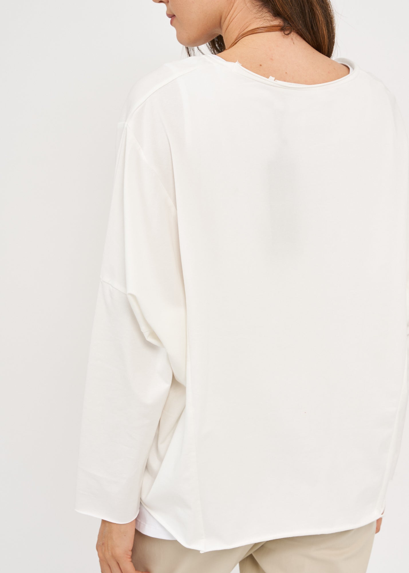 White long sleeve oversized shirt