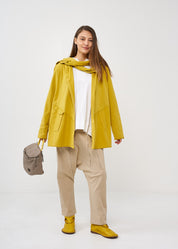 Mustard Wash Scarf Top
