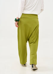 Green high waisted baggy pants