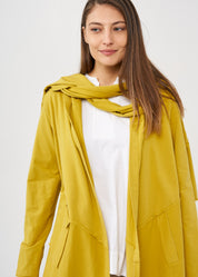 Mustard Wash Scarf Top