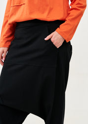 Black t-shirt baggy pants with kangaroo pocket