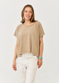 Brown Slab fabric short shirt - 99