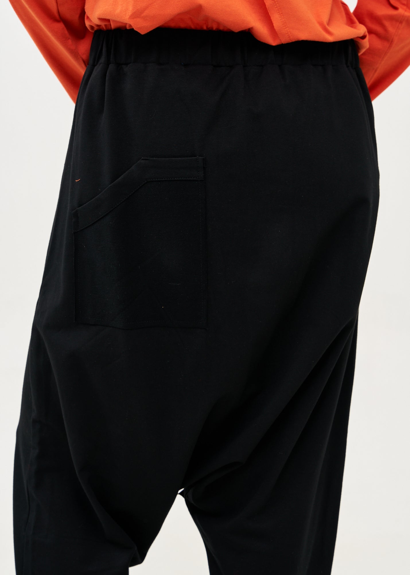Black t-shirt baggy pants with kangaroo pocket