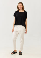 Black Slab fabric short shirt