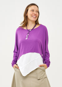 Purple slim long sleeve shirt  - 99