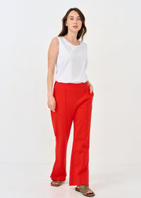 Pants with red leg cuffs - 00
