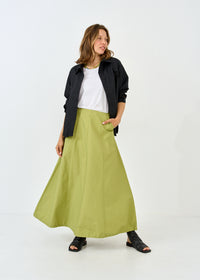 Split skirt with green rubber ending - 00