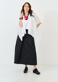 Black pleated skirt - 00