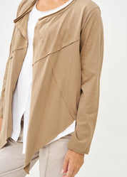 Brown long sleeve slim open top