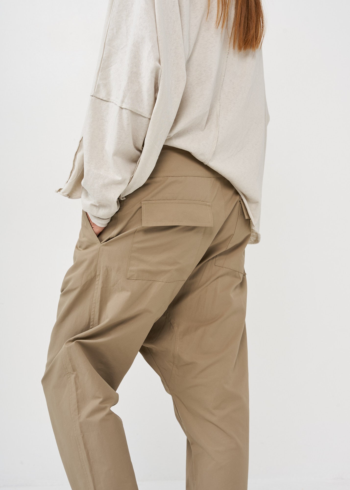 Boy cuff pants, brown color combination