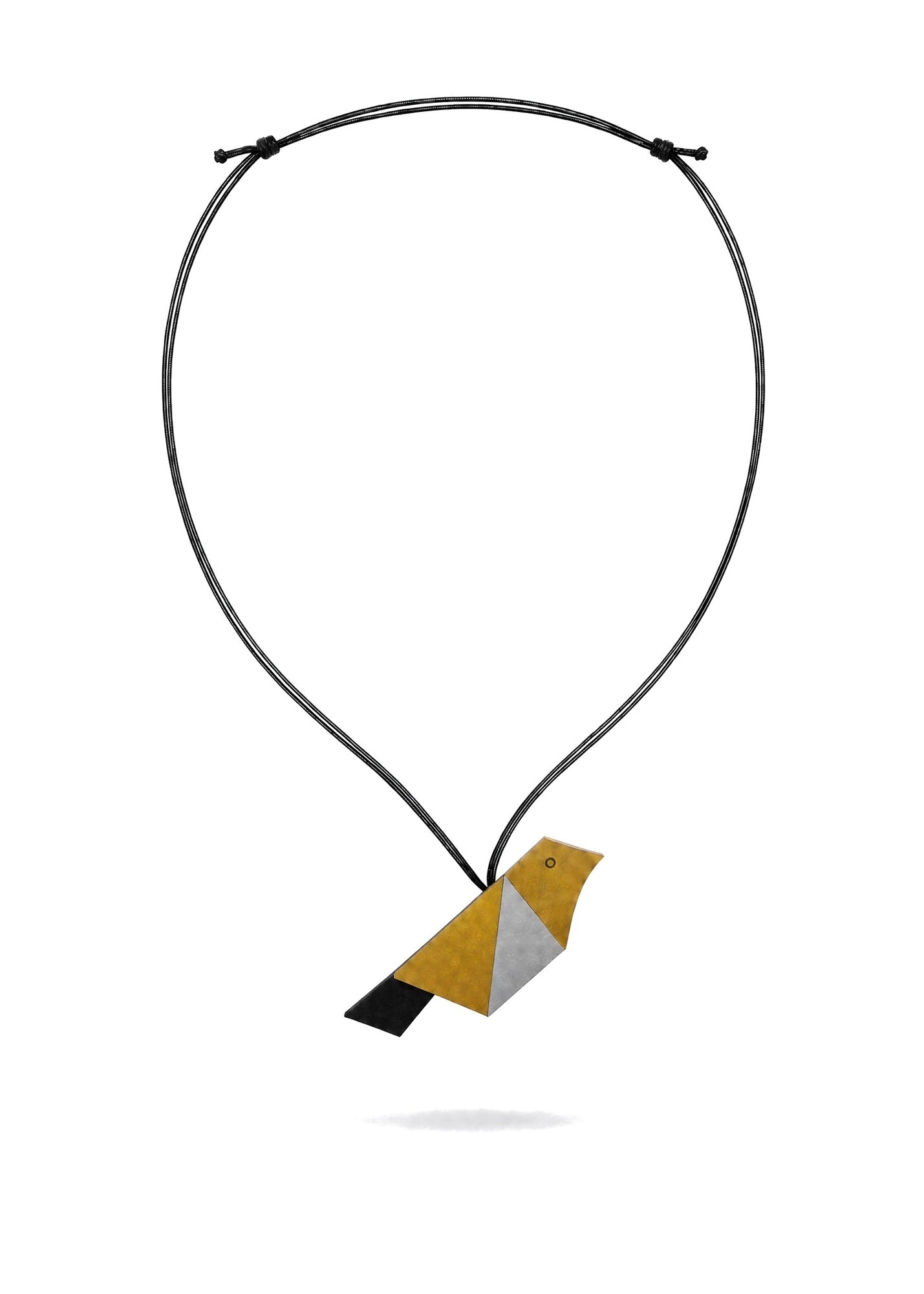 Black bird necklace